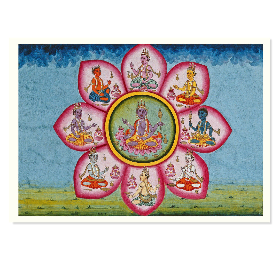 Vishnu's Divine Lotus Art Print