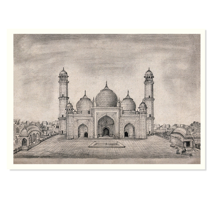 Mathura's Enameled Mosque Art Print