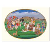 Devi Durga on a Tiger Art Print
