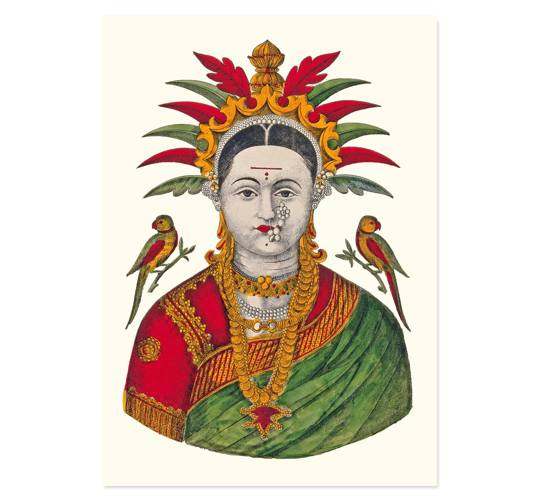 Jewelled Mahalakshmi by A.R. Raghunath Art Print