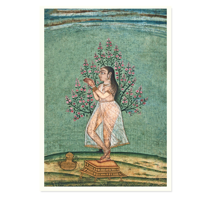 Indian Woman in Prayer Art Print