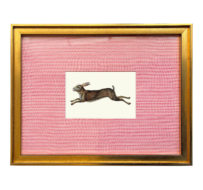 Hare & There Fabric Art Print