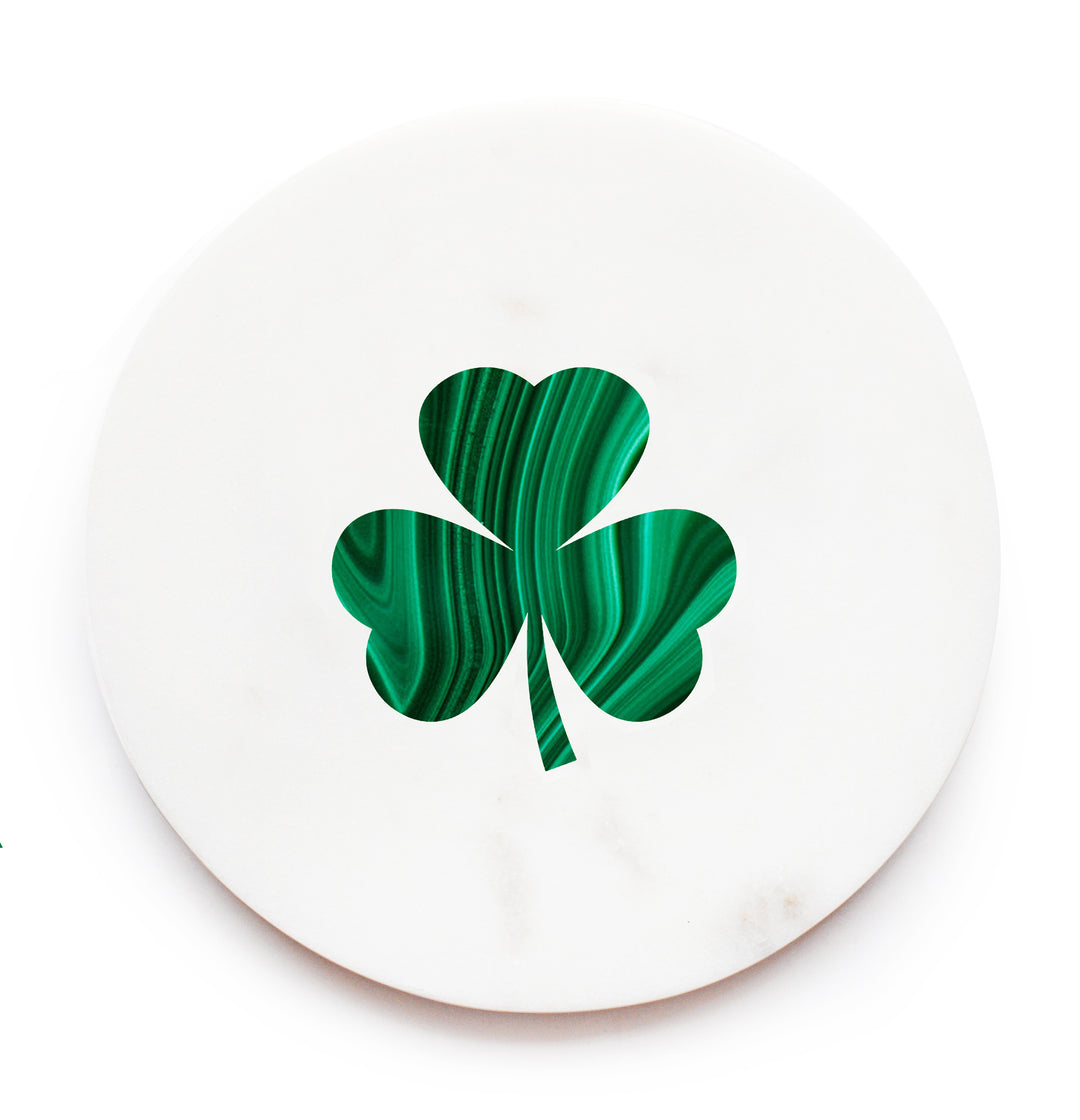 Lucky Shamrock Platter & Coasters Set