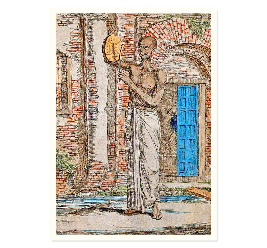 Gong Ringer The Temple Gong Ringer of Calcutta Art Print – Ikka Dukka Studio ...