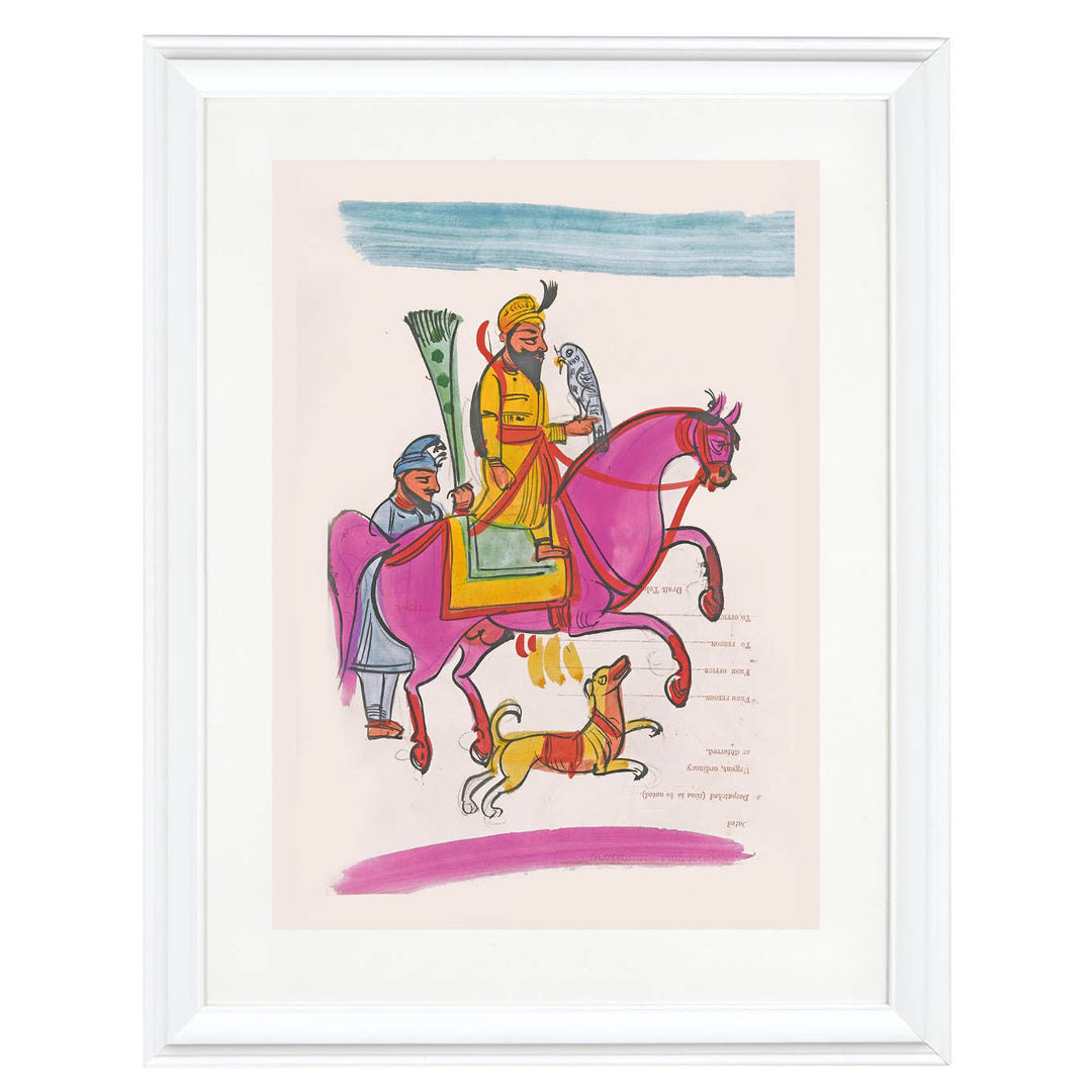 Guru Gobind Singh: The Sovereign Warrior Art Print