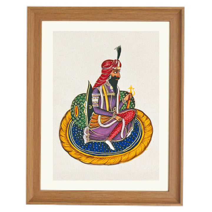 Sikh Nobleman in Courtly Attire Art Print