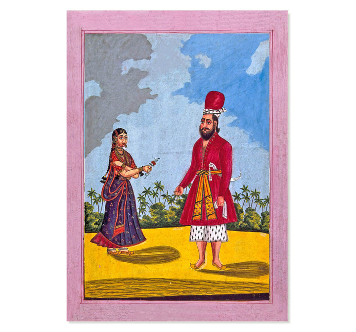 A Sikh Man and His Wife Art Print