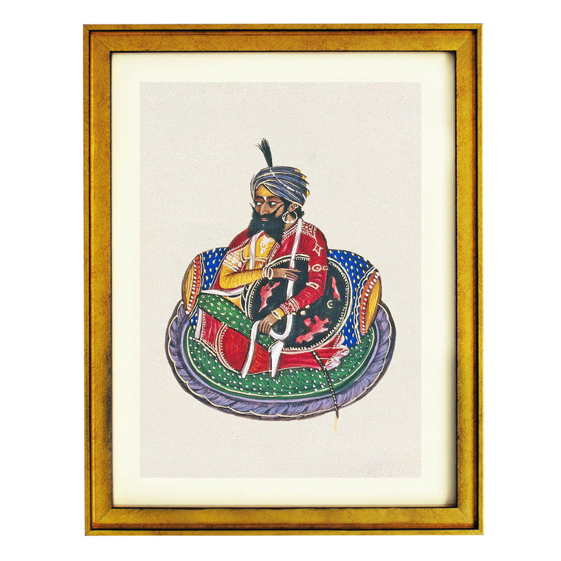 Sikh Nobleman in Regal Poise Art Print