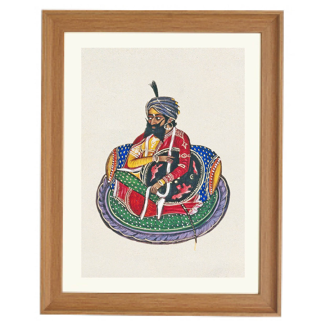 Sikh Nobleman in Regal Poise Art Print