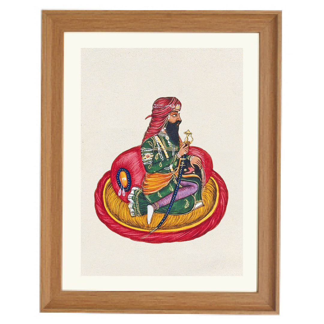 Sikh Warrior in Courtly Grace ART PRINT