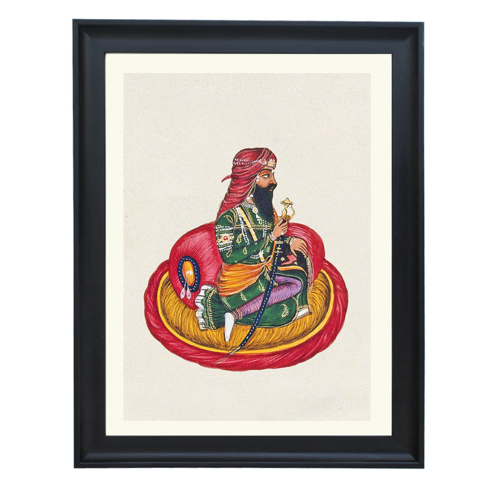 Sikh Warrior in Courtly Grace ART PRINT