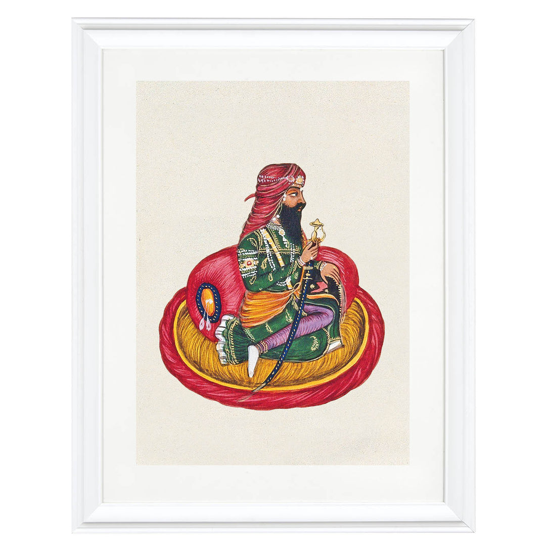 Sikh Warrior in Courtly Grace ART PRINT