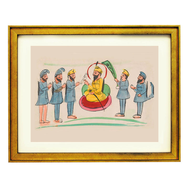 Guru Gobind Singh in Court Art Print