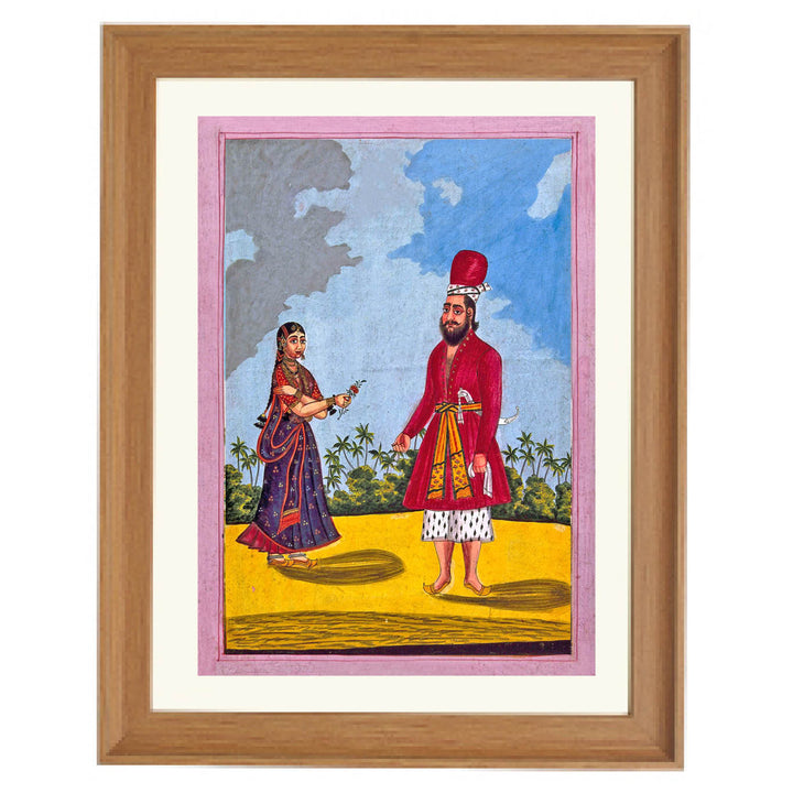 A Sikh Man and His Wife Art Print