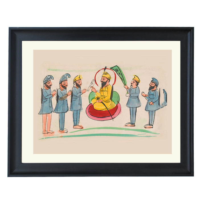 Guru Gobind Singh in Court Art Print