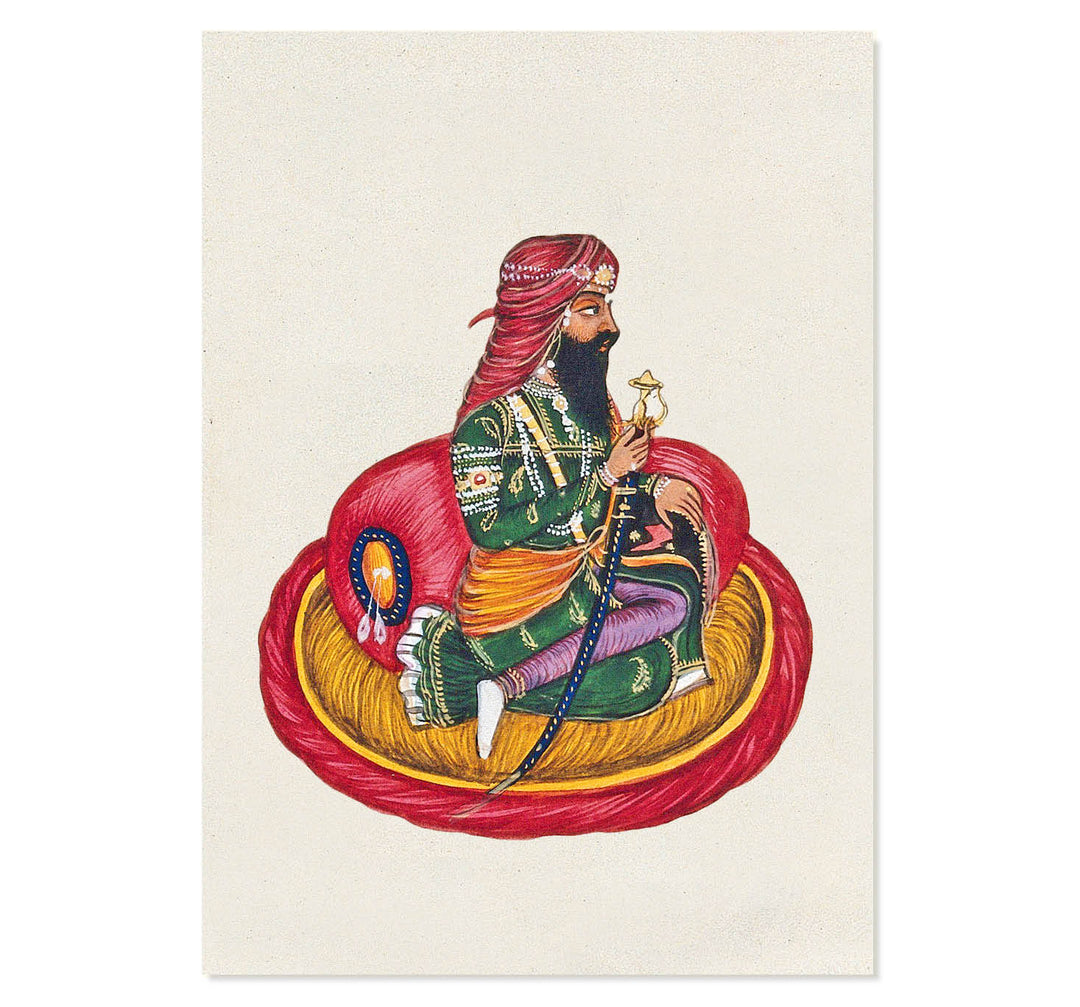 Sikh Warrior in Courtly Grace ART PRINT