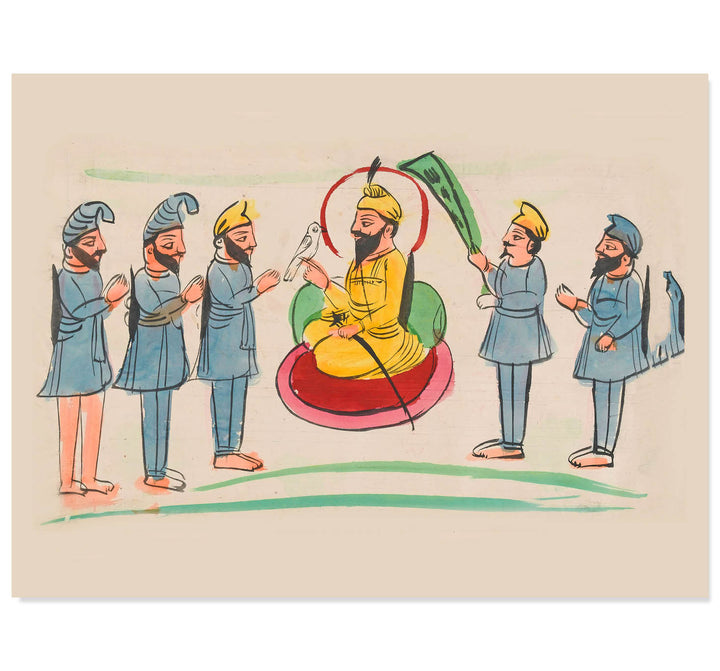 Guru Gobind Singh in Court Art Print