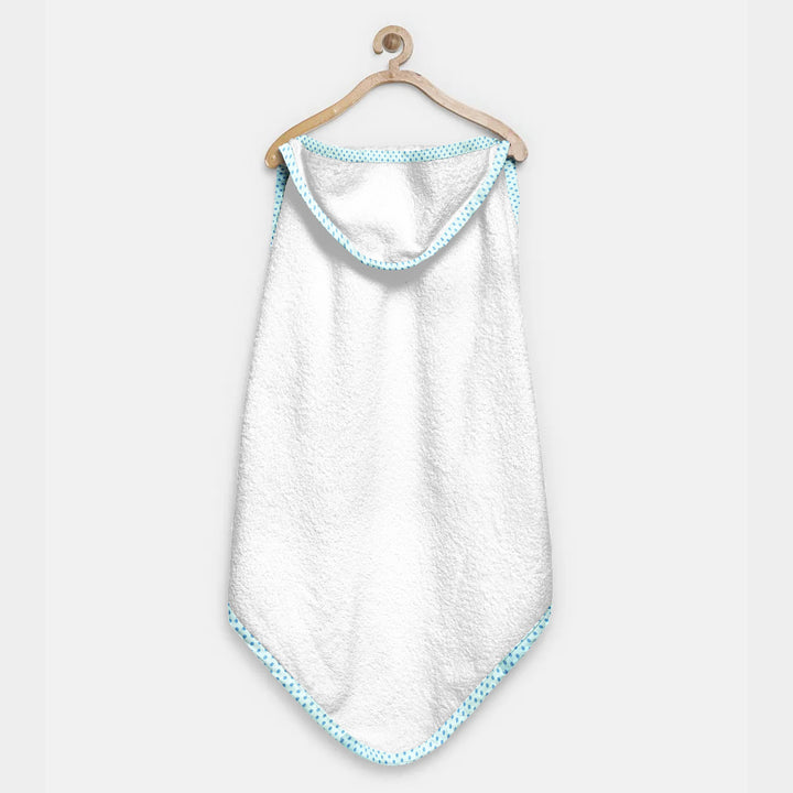 Organic Blue on Blue Hooded Towel