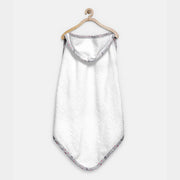 Organic Grey Bandhani Print Hooded Towel
