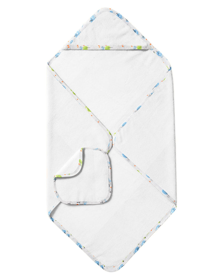 Organic Hooded Towel Set - Birdie Print