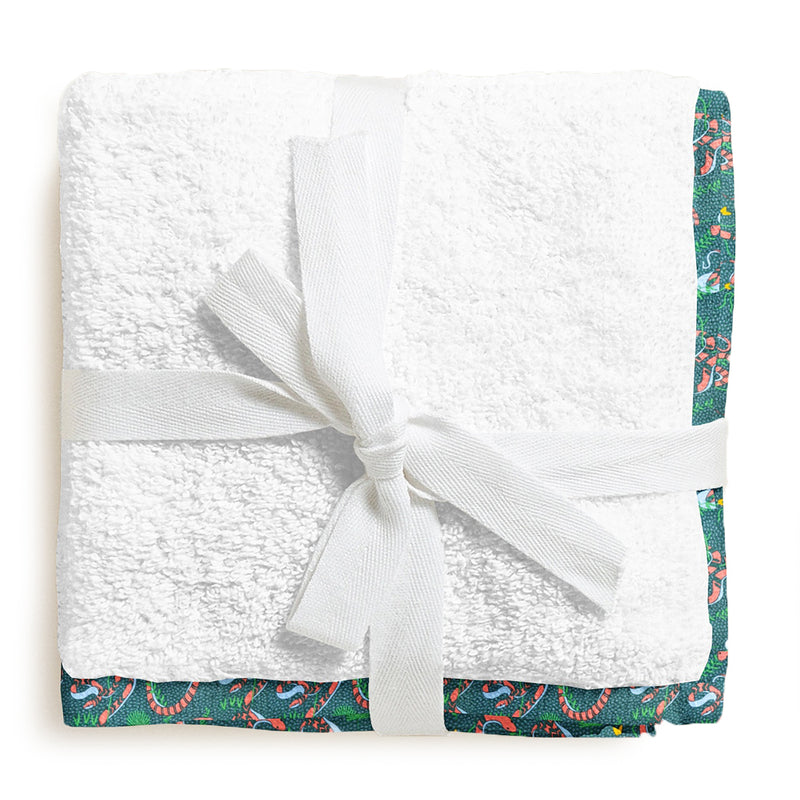 Organic Tropical Print Organic Junior Towel