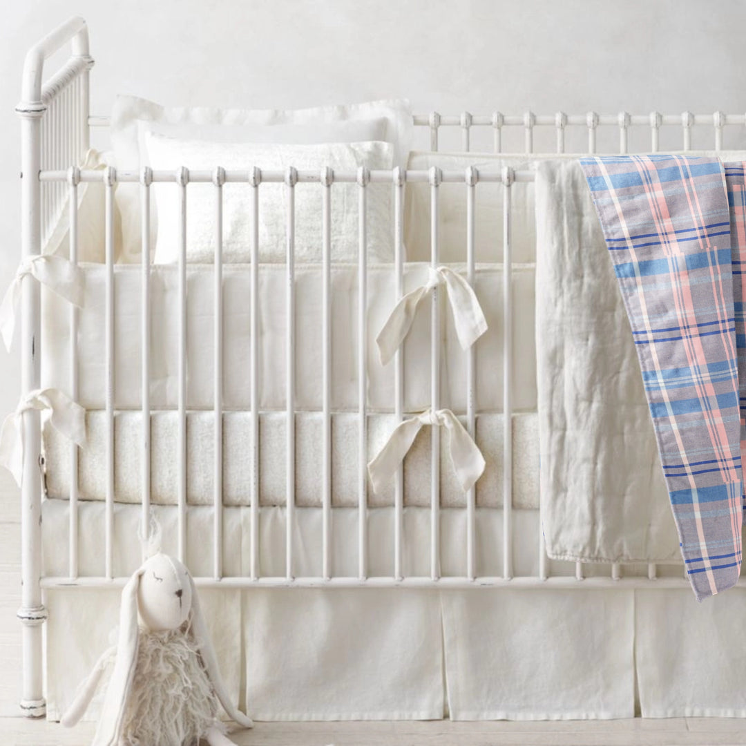 Organic Baby Quilt - Checks