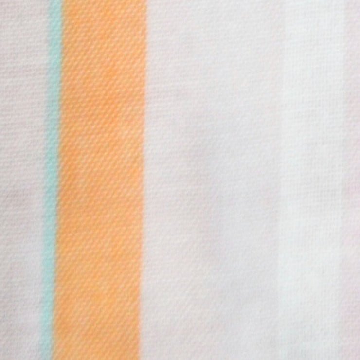 Organic Baby Quilt - Pink & Orange Stripe