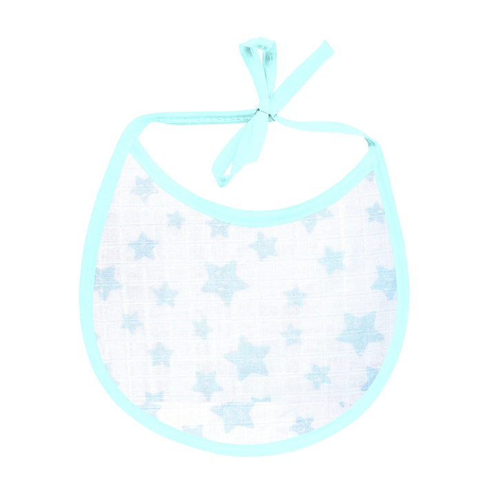 Organic Star Print - Round Baby Bibs