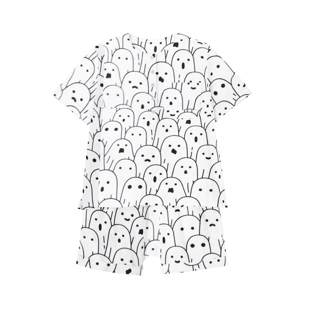 Organic Pajama Shorts Set - Casper