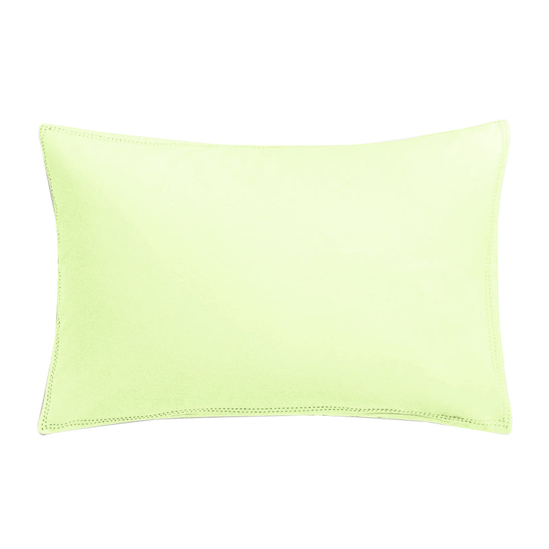 Organic Baby Pillow Cover Set - Lime Green