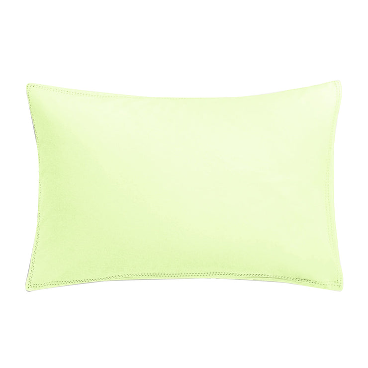 Organic Junior Pillow Cover - Lime Green