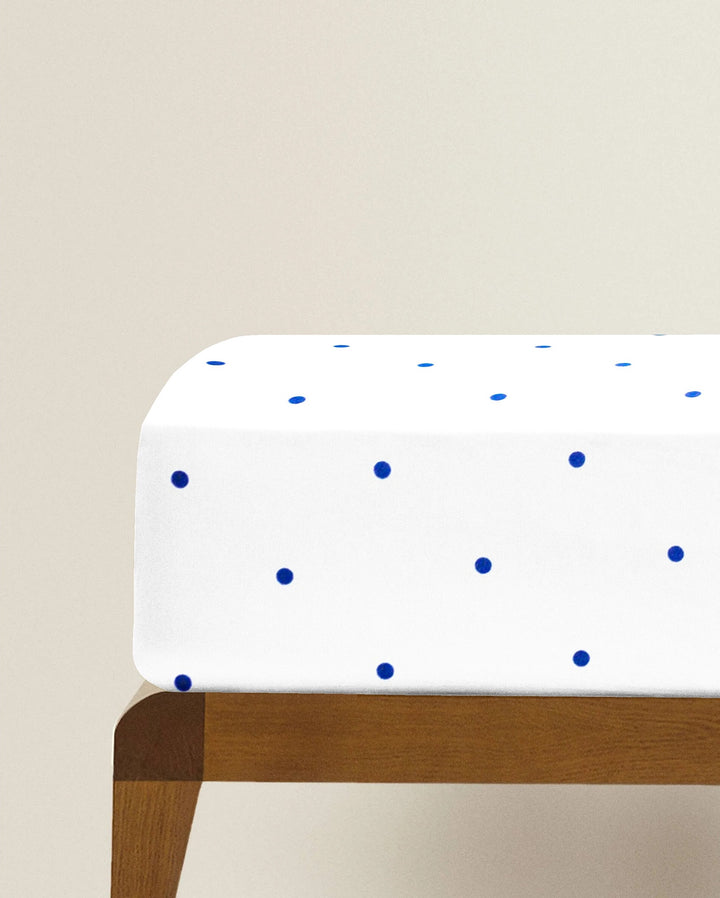 Organic Fitted Crib Sheet - Dots