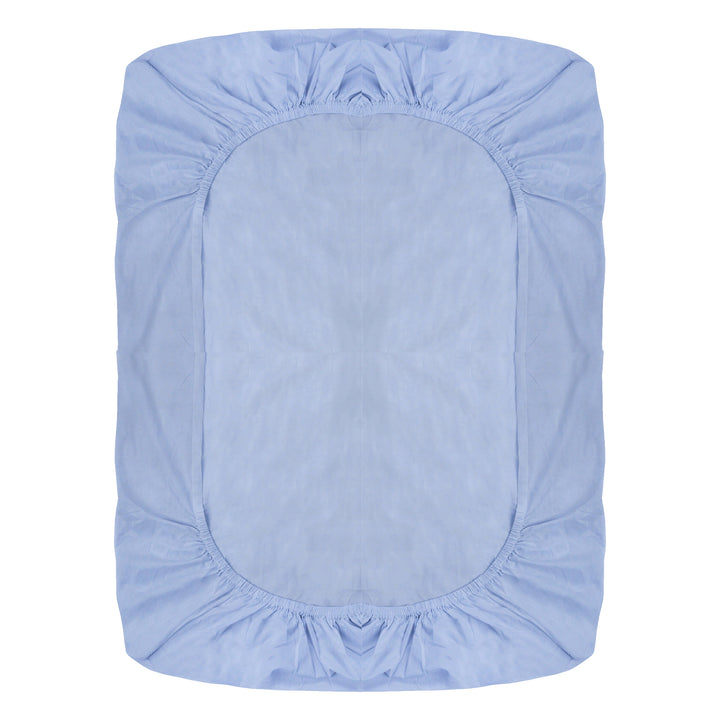 Organic Fitted Single Sheet - Light Blue