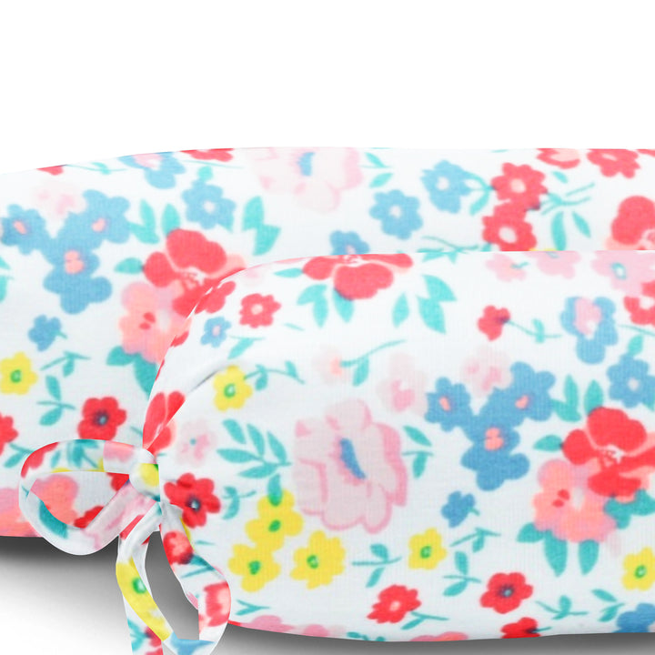 Organic Baby Bolster Cover Set - Flowers