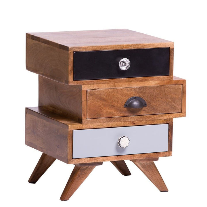 Enkel Solid Wood Bedside Table