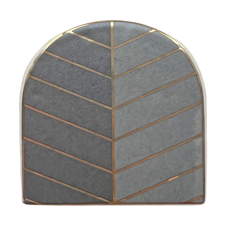 THE BLUE EGYPTIAN PALM LEAF COASTER
