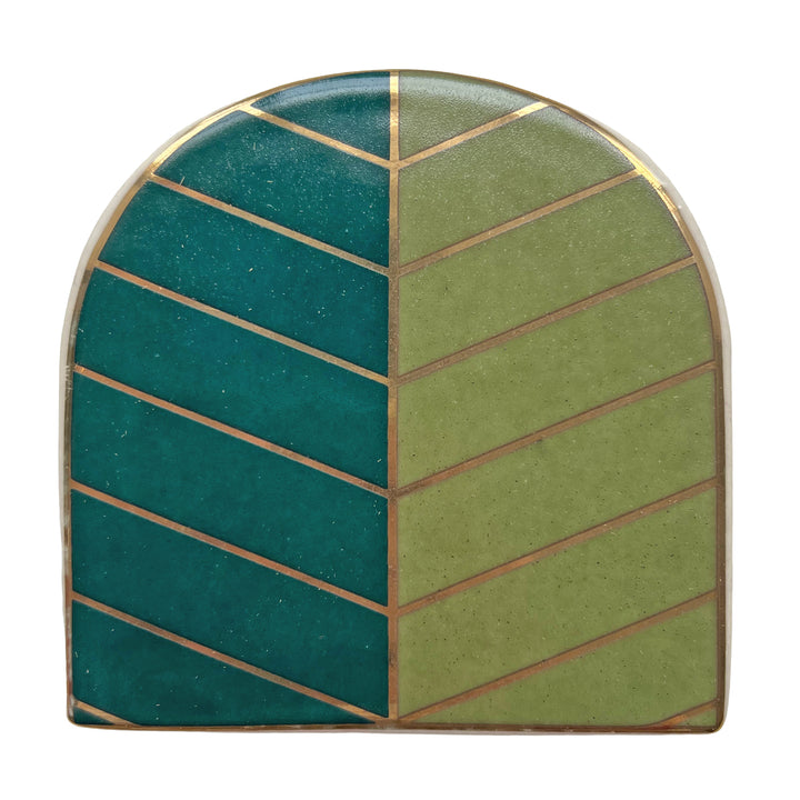 THE GREEN EGYPTIAN PALM LEAF COASTER
