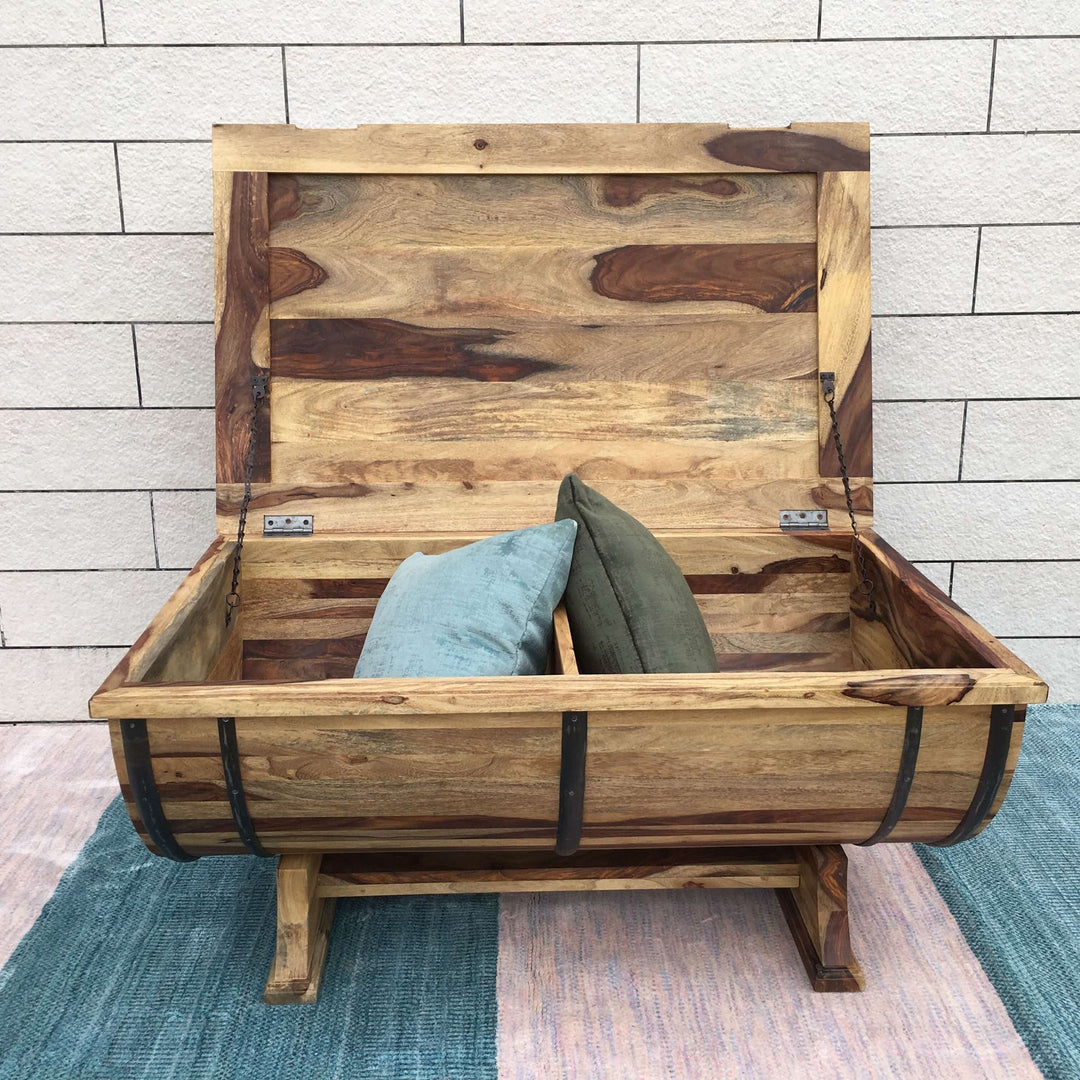 Barrel Storage Coffee Table