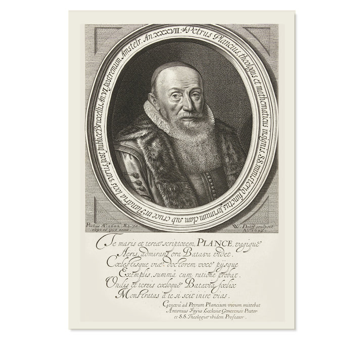 Portrait of Petrus Plancius Art Print