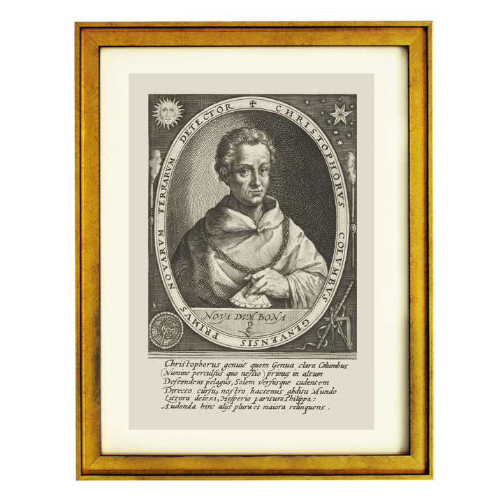 Portrait of Christopher Columbus Art Print