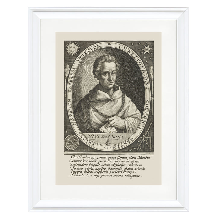 Portrait of Christopher Columbus Art Print