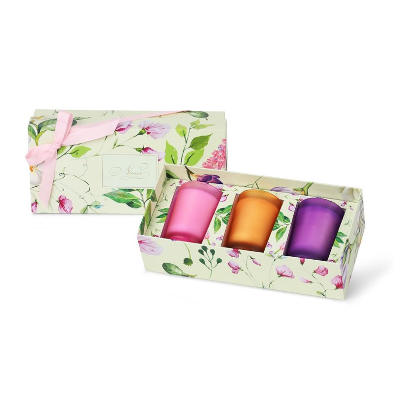 Spring Summer Candle Trio - Hyacinth, Orange Flower, Sweet Pea