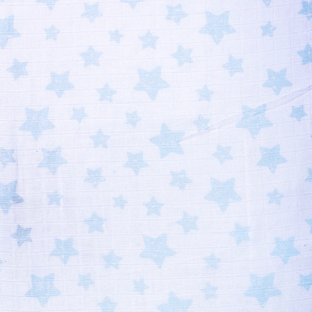 Organic Star Print - Round Baby Bibs