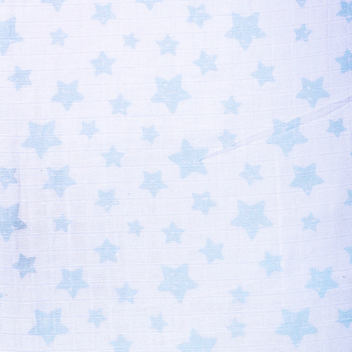 Organic Star Print - Round Baby Bibs