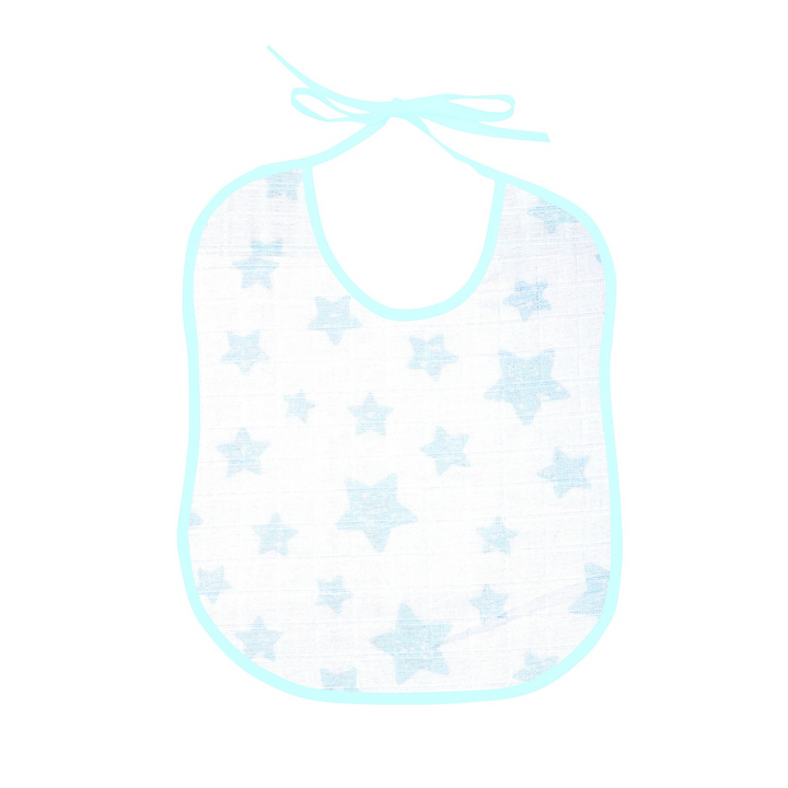 Organic Star Print - Square Baby Bibs