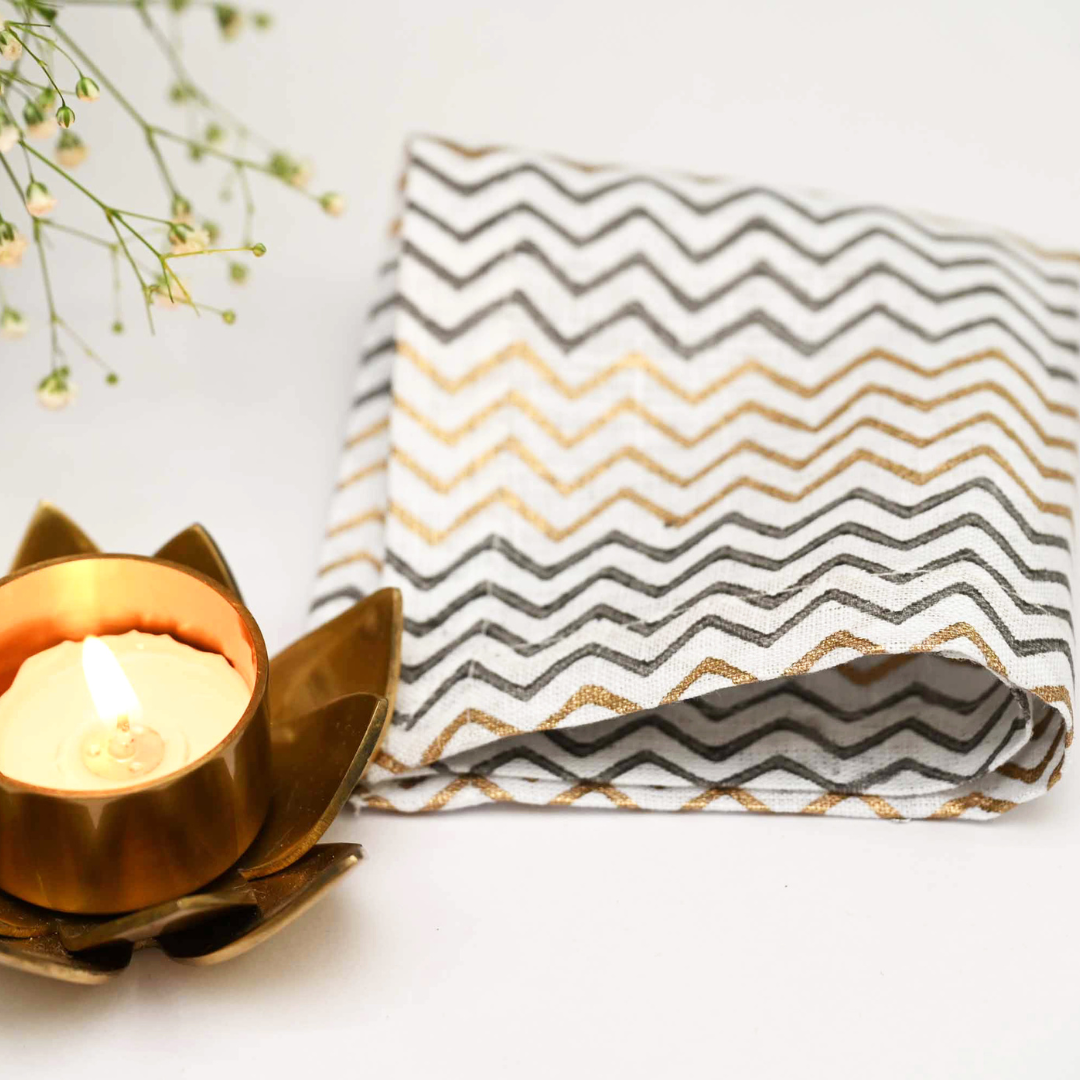 Cocktail Napkins - Chevron print