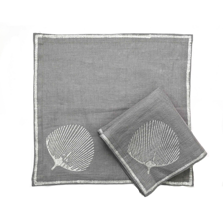 Cocktail Napkins - Silver Leaf