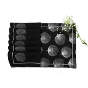 Placemats and Napkins - Black