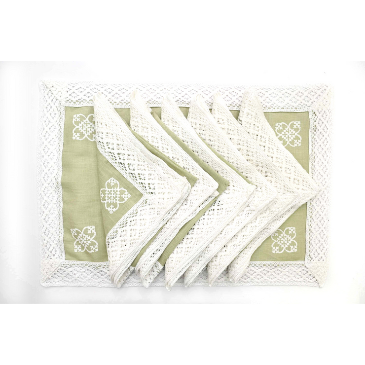 Placemats and Napkins - Lime Green