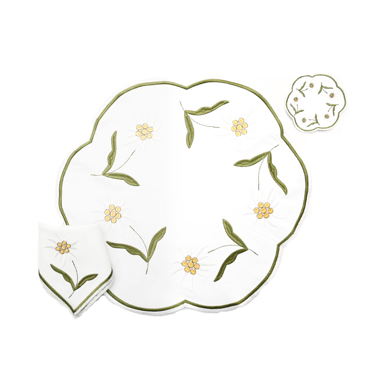 Placemats and Napkins - White